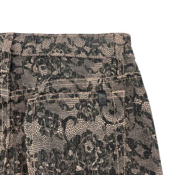 Joe's Jeans Womens Chantilly Mid Rise Lace Print Skinny Jean 26 Blush - Picture 11 of 11